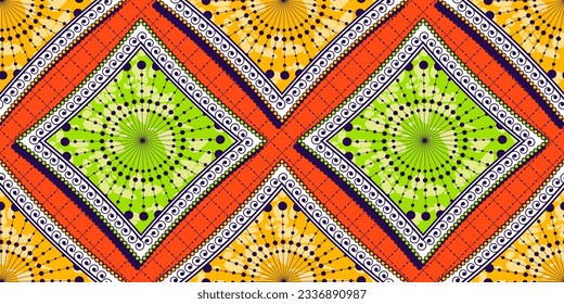 Vibrant Africa, Abstract Seamless Patterns for Textiles and Fashion Prints, Colorful African Heritage, Ethnic Culture Patterns for Modern Fashion, Trendy Inspired esigns