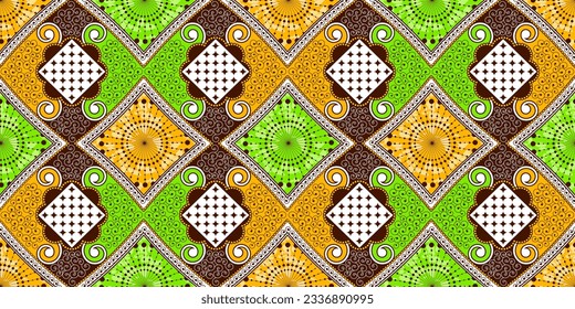 Vibrant Africa, Abstract Seamless Patterns for Textiles  Fashion Prints, Colorful African Heritage, Ethnic Culture Patterns for Modern Fashion, Trendy Inspired esigns