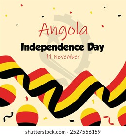 Vibrant Angola Independence Day Poster Template.