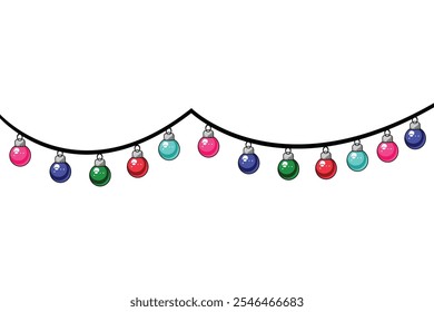 A vibrant animated Christmas lights decoration that captures the wonder and joy of the holiday spirit.