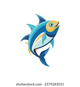 Vibrant Aquatic Fish Illustration Design