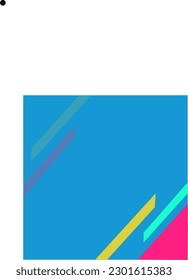 A vibrant array of blue and multi-colored lines create a striking geometric pattern, all against an empty backdrop with text space below.
