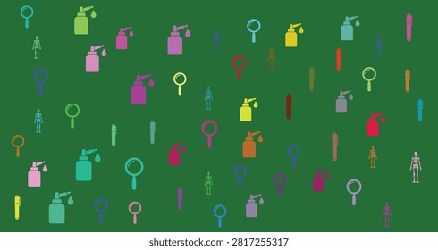 Vibrant array of keys and padlocks in multiple colors on bright green backdrop symbolizing security, privacy, and data safety in digital and physical environments