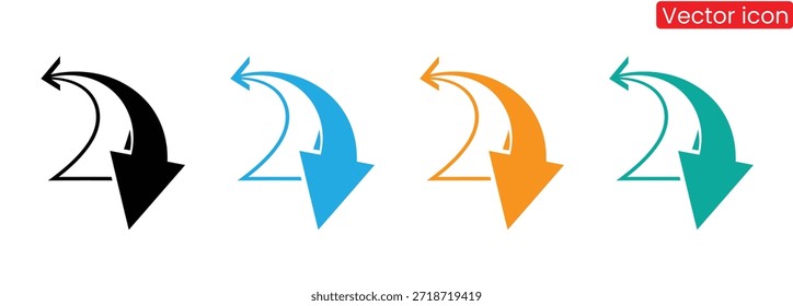 Lebendige Pfeilsymbole für Navigation und Richtung