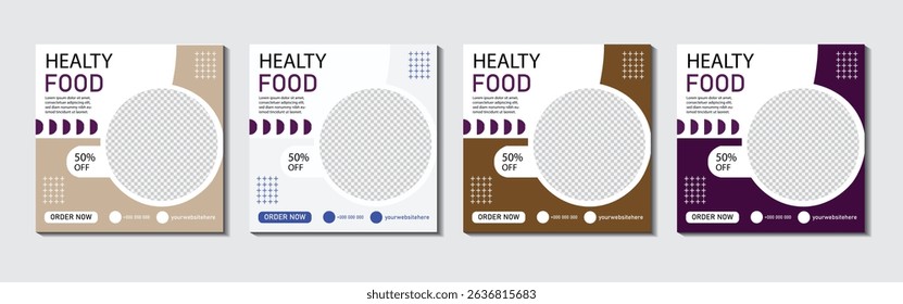 A vibrant assortment of nutritious and fresh healthy foods including fruits, vegetables, whole grains, and lean proteins, perfect for promoting wellness and balanced living