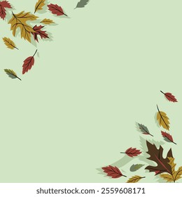 A vibrant autumn abstract background illustration featuring colorful foliage and warm tones. Perfect for seasonal designs, digital art projects, wallpapers, and creative decorations.