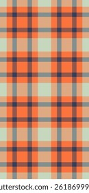 Vibrant autumnal plaid pattern. Perfect for textile design, website backgrounds, or seasonal branding.  Evokes warmth, comfort, and a rustic aesthetic.