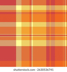 Vibrant autumnal plaid pattern in warm oranges and reds.  Perfect for textile design, fallthemed projects, or creating a cozy, rustic feel.
