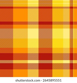 Vibrant autumnal plaid pattern in warm oranges and reds. Perfect for fallthemed designs, textile prints, or website backgrounds.  This cheerful, energetic design evokes feelings of warmth and comfort.