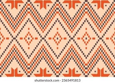 Vibrant Aztec Ethnic Pattern Geometric Tribal Boho Design,Wallpaper,Wrapping,Fashion,Carpet,Clothing,Knitwear,Batik,Vector,Illustration