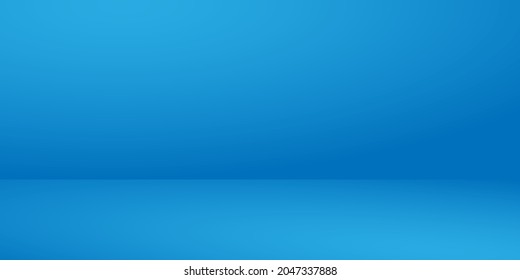Fondo vibrante en tonos azul en blanco. Puesto vacío para mostrar el producto.