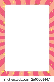 A vibrant background illustration with sparkling concentrated lines