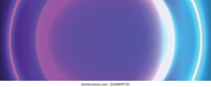 A vibrant background with neon purple and blue hues. The background features a smooth, glowing texture with purple and blue circular gradients. Gradient neon background vector. Purple background.