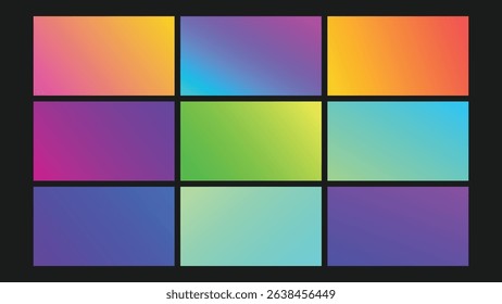 Vibrant background with soft color transitions in warm and cool tones, great for web visuals and artistic branding.