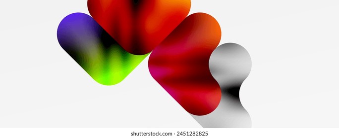 Vibrant balloons floating on a clean white background, showcasing a beautiful display of colorfulness and pattern. The closeup view reveals their petallike shapes against the empty canvas