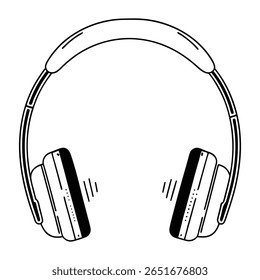 A vibrant banner advertisement likely featuring a pair of modern headphones, possibly promoting audio equipment or music services with a clean, eye-catching design.