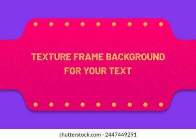 Un Anuncio vibrante con un marco central con textura, perfecto para añadir texto o Elementos de marca - Ilustración vectorial