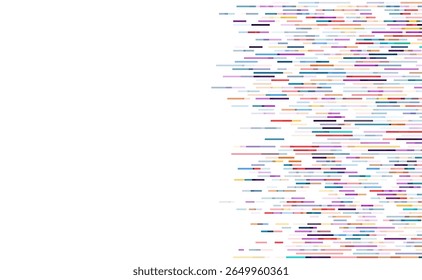 Ilustração vibrante da sequência do DNA do estilo da barra com colunas multicoloridas, perfeito para a genética, biotecnologia, ou temas do projeto científico