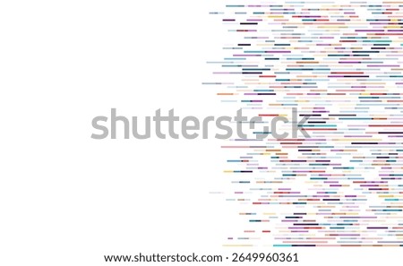 Vibrant bar-style DNA sequence illustration with multicolored columns, perfect for genetics, biotechnology, or scientific design themes