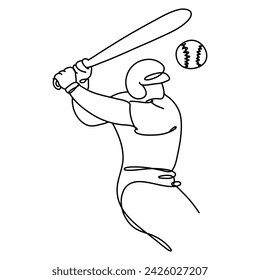 Ilustración de la página web de béisbol vibrante Obtención de ilustraciones planas para sitios temáticos de deportes, perfectas para capturar la esencia del juego