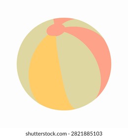 Vibrant beach ball with multicolored segments, ideal for outdoor fun, pool parties, and summer recreation activities.