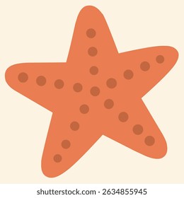 Vibrant beach starfish cartoon vector, ideal for summer decor, ocean themes, kids' illustrations, coastal graphics, and vacation concepts.