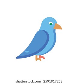 Vibrant bird icon perfect for nature-themed designs.