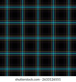 Vibrant blacktartan check pattern featuring intersecting lines, perfect for fashion, fabric prints, textiles, and digital backgrounds