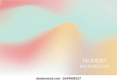 vibrant blend of pastel colors, creating a fluid, abstract design. Soft hues of peach, yellow, light green, and blue swirl together gradient.wallpaper for banner, poster, cover, flyer, presentation