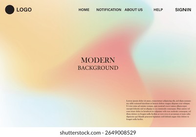 vibrant blend of pastel colors, creating a fluid, abstract design. Soft hues of peach, yellow, light green, and blue swirl together gradient.wallpaper for banner, poster, cover, flyer, presentation