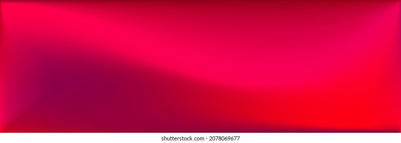 Vibrant Blood Dark Wavy Gradient Mesh. Bright Neon Horizontal Lines Backdrop. Rose Blank Wavy Gradient Mesh. Blank Color Red Original Background. Rose Neon Vivid Smooth Surface Illustration.