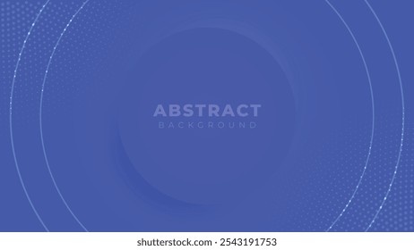 Ein lebendiger, blauer, abstrakter Hintergrund mit einer zentralen, kreisförmigen Form. Das Design besteht aus subtilen gepunkteten Mustern und konzentrischen Kreisen, wodurch ein moderner und dynamischer visueller Effekt entsteht.