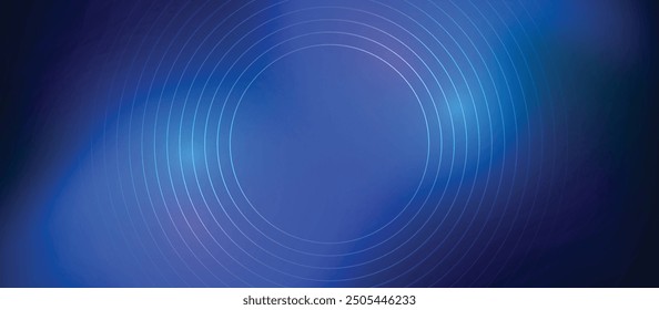 Vibrant blue abstract vector background featuring dynamic diagonal lines. Perfect for 3D business presentations, sale events, or night party banners, with fast-moving, soft circle wave stripes.