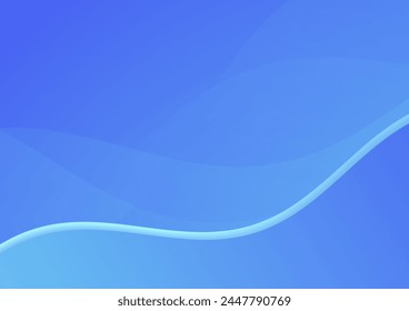 Vibrant blue abstract wave background
