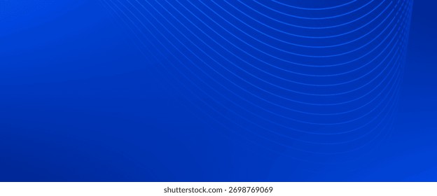 Fondo abstracto azul vibrante de la onda con las líneas curvas lisas y los tonos degradados. Perfecto para temas de tecnología, negocios y diseño moderno.