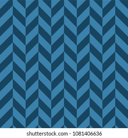 Vibrant Blue Alternating Chevron Seamless Pattern - Bold and graphic alternating chevron seamless pattern in shades of blue