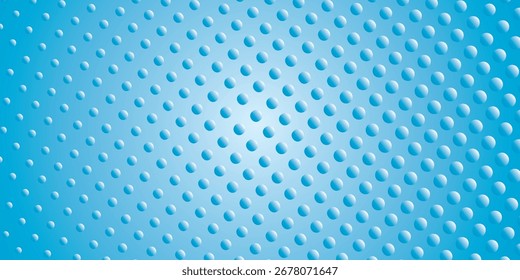 Un fondo azul vibrante texturizado con puntos metálicos 3D crea un aspecto futurista, inspirado en la tecnología con profundidad y ritmo visual.