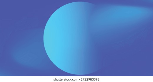 Ein lebendiger blauer Kreis mit einem glatten Verlauf, der dynamisches Licht auf dunkelblauem Hintergrund ausstrahlt und so ein Gefühl für Bewegung und modernes Design erzeugt.