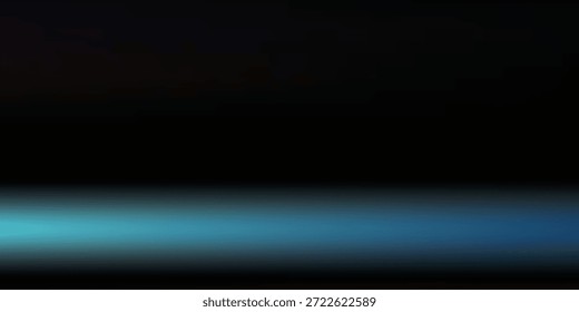 Ein lebendiger blauer und türkiser Lichtstrahl durchdringt einen dunklen, minimalistischen Hintergrund und erzeugt einen auffälligen Kontrast sowie ein Gefühl von Bewegung und Energie. Das Licht scheint von einer einzigen Quelle auszugehen und ein sanftes Leuchten auszulösen, das in die Dunkelheit verblasst, was auf ein futuristisches oder technologisches Thema schließen lässt.