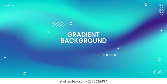 A vibrant blue gradient background with a lot of white dots and arrows scattered throughout