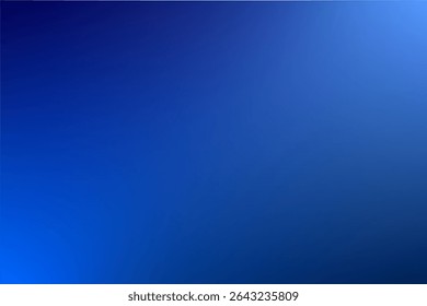 Gradiente azul vibrante com transições suaves de tons azul-marinho profundo para azul mais claro. Ideal para texturas de design, cenários, apresentações ou para adicionar um profissional e elegante