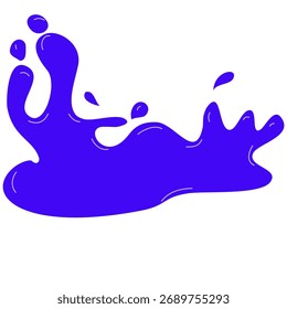 Vibrant blue liquid splash creating dynamic abstract motion and energetic fluid shapes