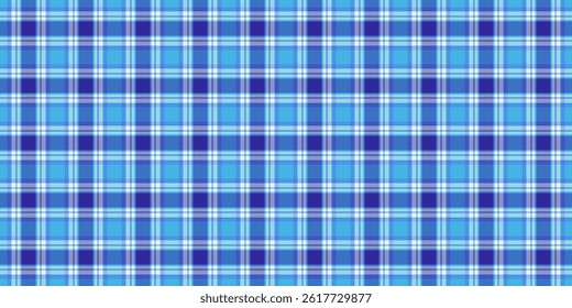 Vibrant blue plaid pattern, perfect for textile design, backgrounds, or website textures.