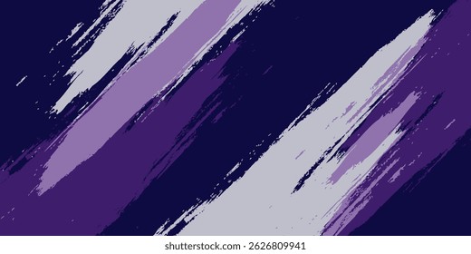 Vibrant Blue and Purple Brush Texture Halftone Effect Grunge Sports Background for Dynamic Banner or Poster Design with Energetic and Active Atmosphere