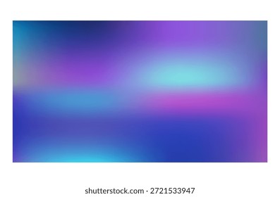 Efecto de color de Aurora Borealis de fondo azul brillante púrpura cian degradado