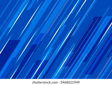 Vibrant blue speed lines background