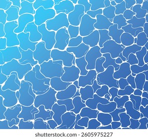 Vibrant Blue Water Ripple Pattern for Background Design