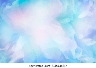 Vibrant blue watercolor painting background