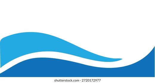 Una onda azul vibrante rueda suavemente a través de un fondo negro sólido creando un contraste dramático que captura la atención del espectador inmediatamente.