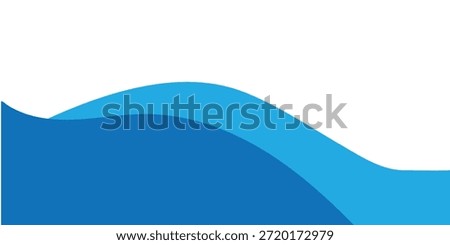 A vibrant blue wave gently rolls across a solid black background creating a dramatic contrast that captures the viewer's attention immediately.